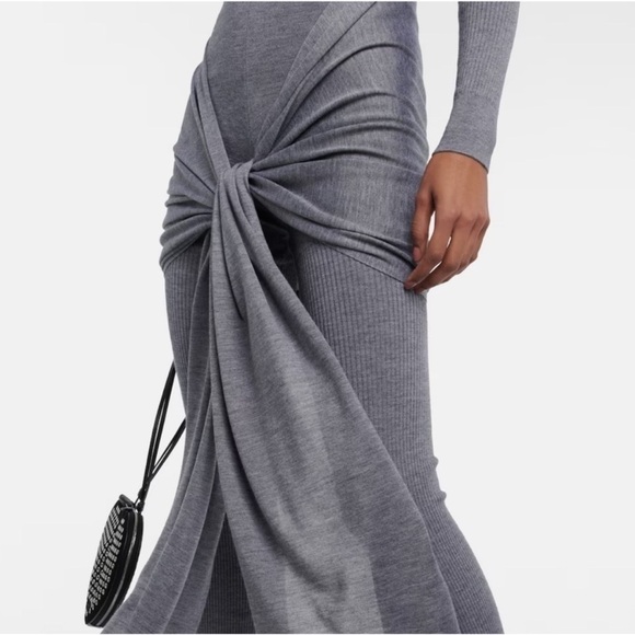 New Alaïa Cashmere & Silk Rib Turtleneck Sweater with Sash Size 36 FR - Picture 10 of 10